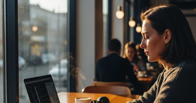 Why working alone in a coffee shop has become a new lifestyle icon?
