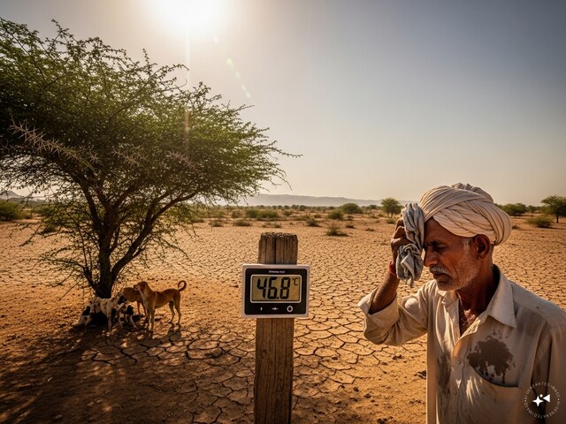 राजस्थान में आग उगल रहा मौसम! Temperature of 46.8°C, IMD का अलर्ट जारी