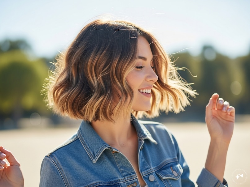 Short haircuts for wavy hair