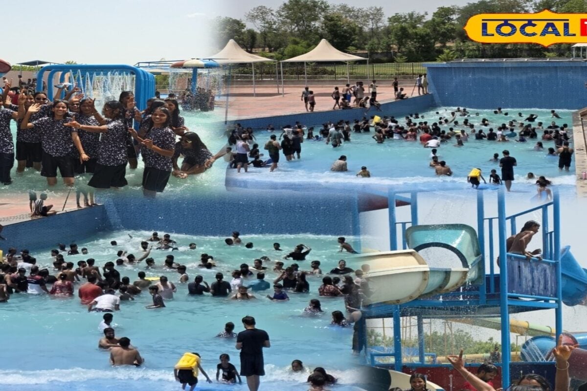 45°C में सूकुन... नौतपा की गर्मी से राहत पाने वाटर पार्क पहुंच रहे लोग! पानी की मस्ती में भूल रहे धूप