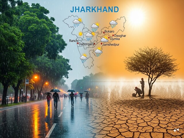 झारखंड में मौसम का तूफानी माहौल! रांची, जमशेदपुर...15 जिलों में बारिश का अलर्ट