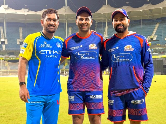 Surya posed for a photo with Dhoni and Rohit, flood of comments on social media