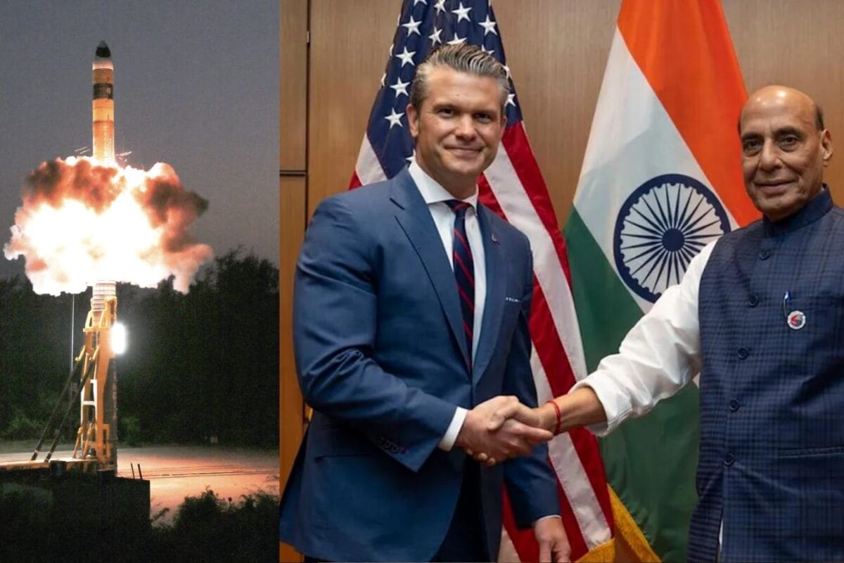 Agni-6 से डर कर अमेरिकी रक्षा मंत्री को उकसा रही थी पाकिस्तानी पत्रकार, हेगसेथ ने कर दी बोलती बंद
