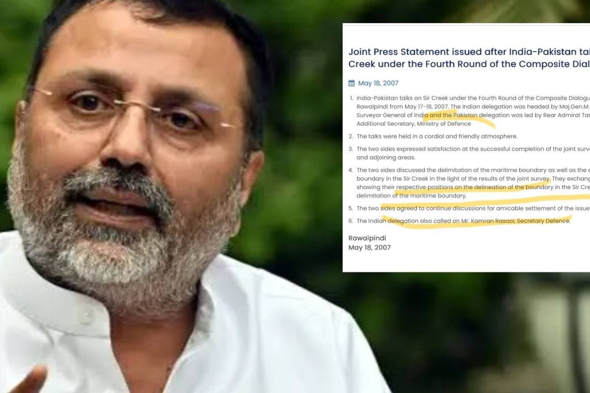 US के डर से सर क्रीक-सियाचिन पाकिस्‍तान को देने वाले थी मनमोहन सरकार? निशिकांत दूबे का दावा, सबूत भी दिखाए!