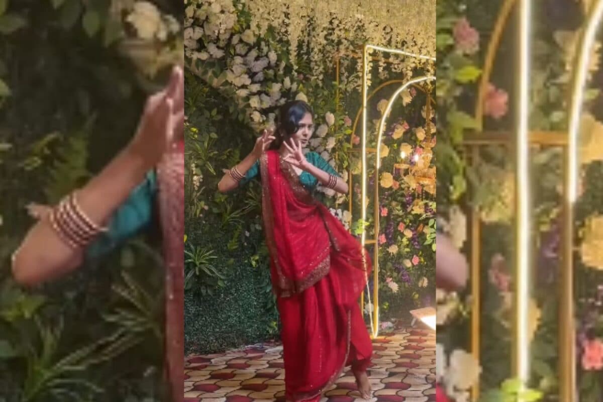 ‘झुमका झुलनिया’ गाने पर लाल साड़ी में लड़की का जबरदस्त डांस,