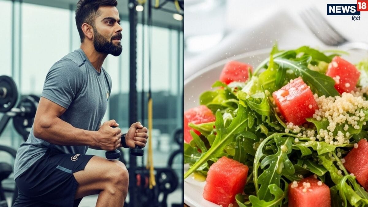 37 की उम्र में भी 20 साल जैसी फिटनेस! विराट कोहली लंच में खाते हैं ये स्पेशल सुपरफूड सलाद,
