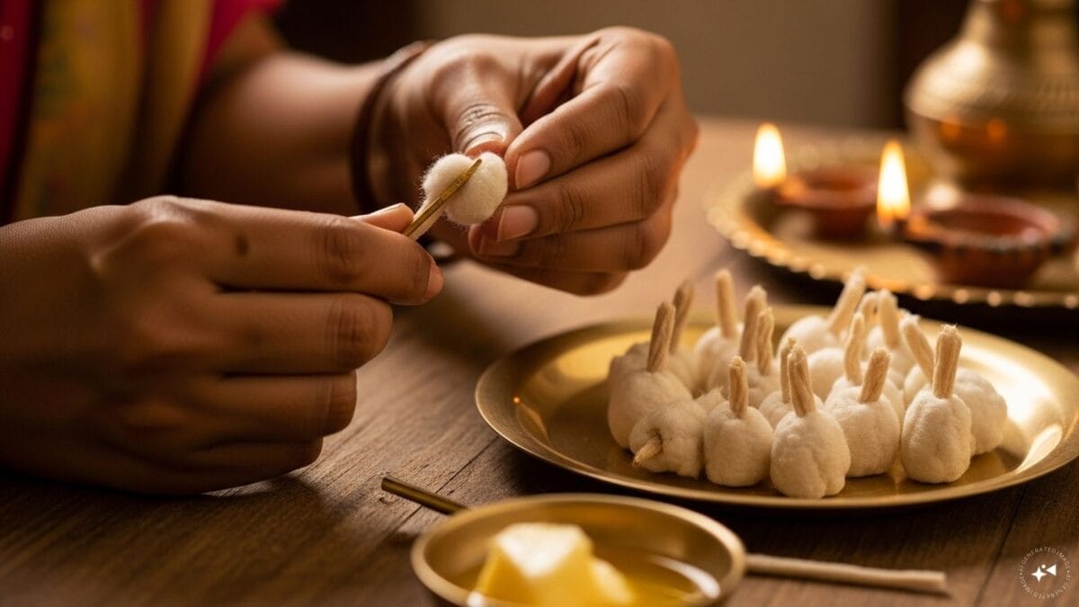 कैसे बनाएं बाती कि पूजा के समय खिला-खिला जले दीपक, भगवान प्रसन्न होकर दें मनचाहा आशीर्वाद कैसे बनाएं बाती कि पूजा के समय खिला-खिला जले दीपक, भगवान प्रसन्न होकर दें मनचाहा आशीर्वाद