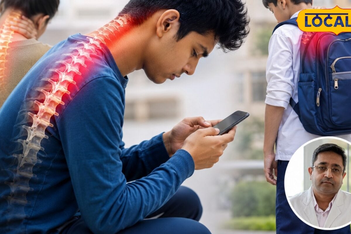 मोबाइल में झुकी गर्दन और भारी बैग का बोझ बच्चों से युवाओं तक तेजी से बढ़ रहा स्पाइन रोग जानिए बचाव के आसान उपाय