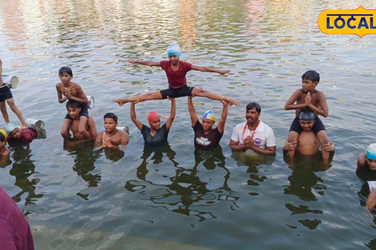 उज्जैन में योग दिवस पर अद्धभुत नजारा तैराक बच्चे शिप्रा नदी में बनाएंगे खास मुद्रा दिखेगा रोमांचक नजारा