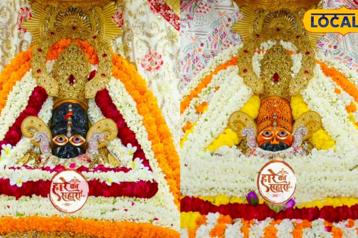KhatuShyam Ji: खाटूश्यामजी में बदला बाबा श्याम का स्वरूप तिलक श्रृंगार के बाद श्याम वर्ण में दे रहे दर्शन