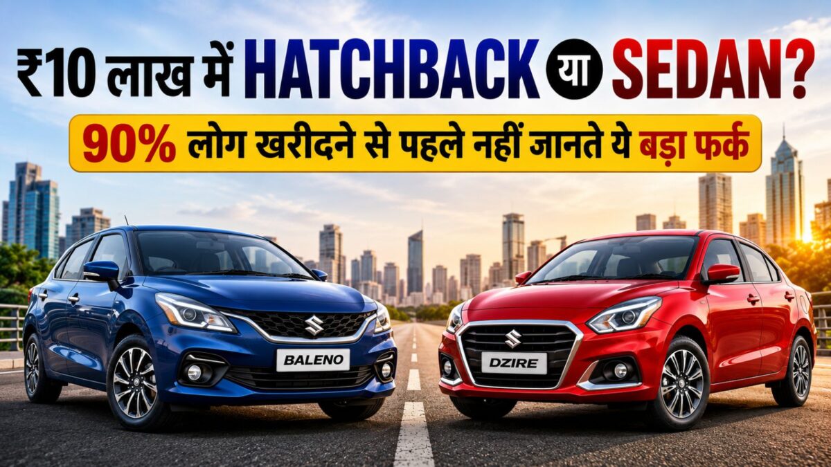 hatchback or sedan under ₹10 lakh? Before buying, know which is best for you
