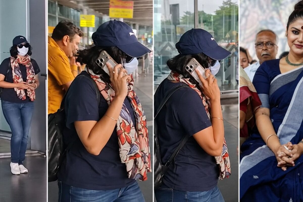 ब्लू जींस, ब्लैक टॉप, गॉगल्स और मास्क... बंगाली साड़ी में महफिल लूटने वाली सयोनी घोष ने क्यों छुपा लिया चेहरा?