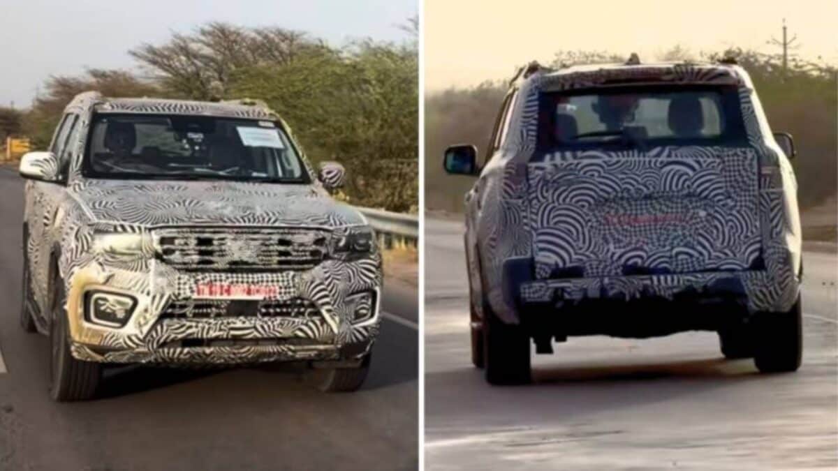 Mahindra Scorpio N Facelift seen again! Will be advanced with big sunroof and ADAS