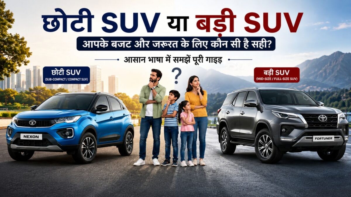 Small SUV vs Big SUV: What is best according to budget, mileage and family? Know