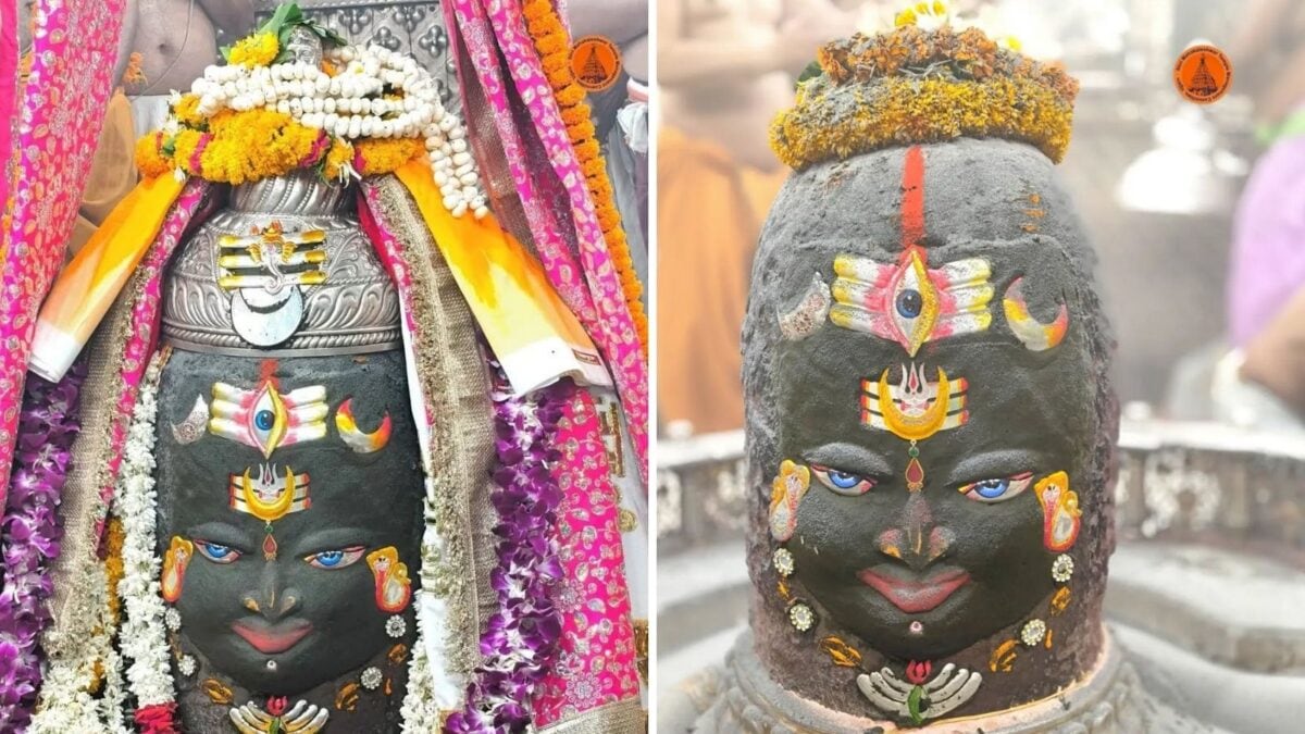 सोमवती अमावस्या पर महाकाल का अद्भुत रूप: भांग से हुआ दिव्य शृंगार, मस्तक पर विराजे श्रीगणे सोमवती अमावस्या पर महाकाल का अद्भुत रूप: भांग से हुआ दिव्य शृंगार, मस्तक पर विराजे श्रीगणे