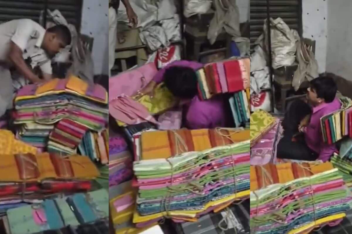 लो भैया अब ऐसी नौबत आन पड़ी...साड़ियों के ढेर में जा छुपा TMC नेता, पर पुलिस निकली छब्‍बे, कट-मनी लेने का आरोप