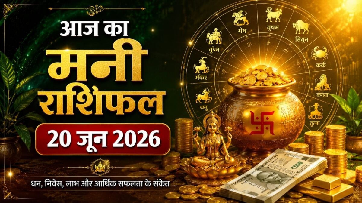 Money Horoscope, 20 June 2026: 4 राशियों को पैसों का नुकसान, कर्क की जेब होगी ढीली Money Horoscope, 20 June 2026: 4 राशियों को पैसों का नुकसान, कर्क की जेब होगी ढीली