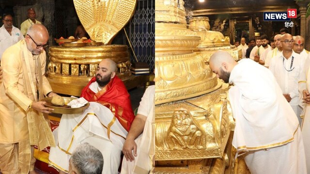 तिरुपति बालाजी के चरणों में अनंत अंबानी, मंदिर को 25 इलेक्ट्रिक बसें किए दान तिरुपति बालाजी के चरणों में अनंत अंबानी, मंदिर को 25 इलेक्ट्रिक बसें दान करने की घोषणा