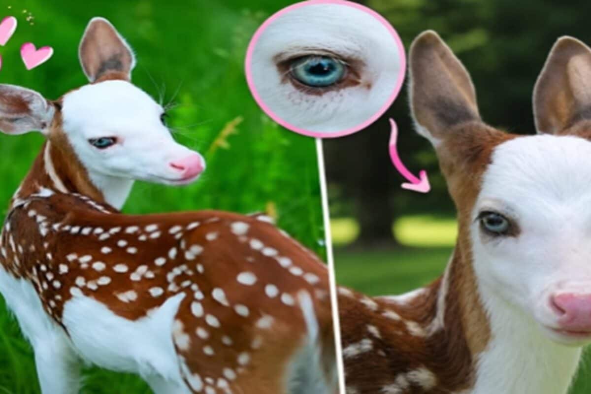 दुनिया की सबसे खूबसूरत हिरण! नीली आंखें देखते ही म