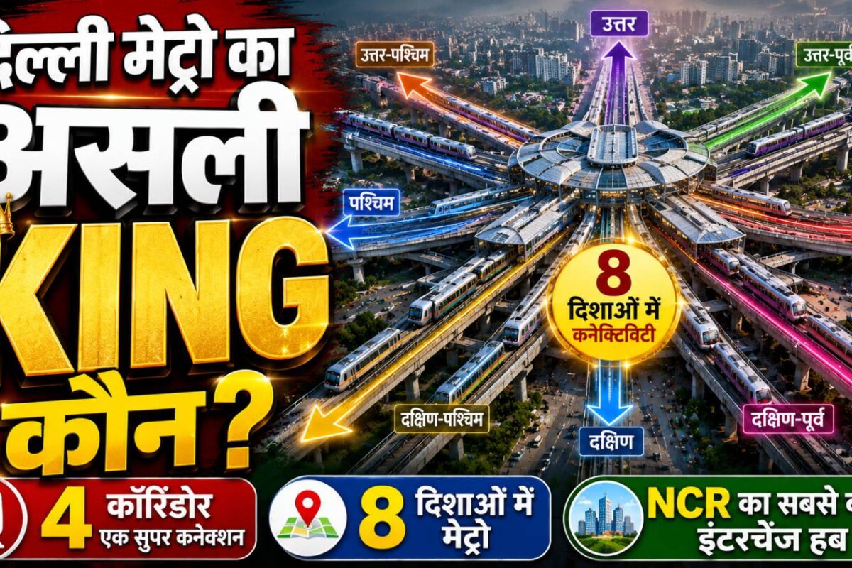दिल्ली मेट्रो का ‘किंग’ बनेगा यह स्‍टेशन! होंगे 4 कॉरिडोर, 8 दिशाओं को दौड़ेंगी ट्रेन, होगा सबसे बड़ा इंटरचेंज हब