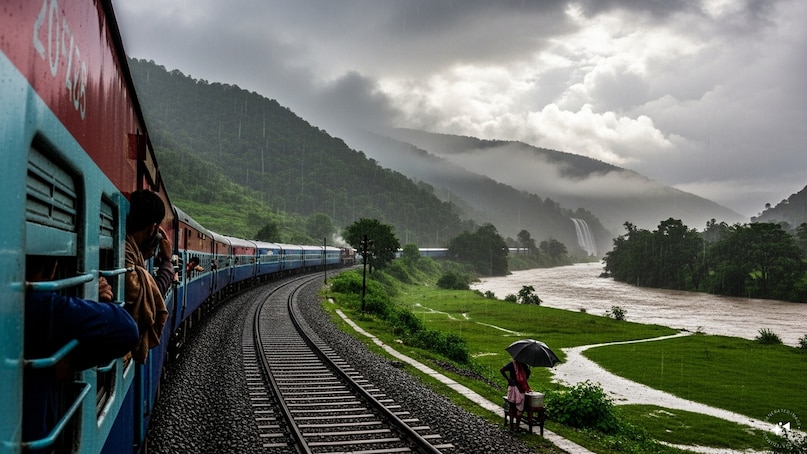 4. मडगांव से कैसल रॉक रूट: गोवा और कर्नाटक को जोड़ने वाला यह रेल रूट मानसून के दौरान बेहद मनमोहक हो जाता है. जब ट्रेन दूधसागर झरने के पास से गुज़रती है, तो यात्रियों को शानदार नज़ारे देखने को मिलते हैं. बारिश के मौसम में झरना पूरे ज़ोर के साथ गिरता है. यह नज़ारा कैमरे में कैद करने लायक होता है. 4. मडगांव से कैसल रॉक रूट: गोवा और कर्नाटक को जोड़ने वाला यह रेल रूट मानसून के दौरान बेहद मनमोहक हो जाता है. जब ट्रेन दूधसागर झरने के पास से गुज़रती है, तो यात्रियों को शानदार नज़ारे देखने को मिलते हैं. बारिश के मौसम में झरना पूरे ज़ोर के साथ गिरता है. यह नज़ारा कैमरे में कैद करने लायक होता है.