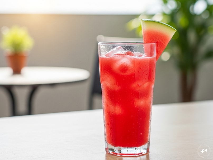 Colorful summer drinks