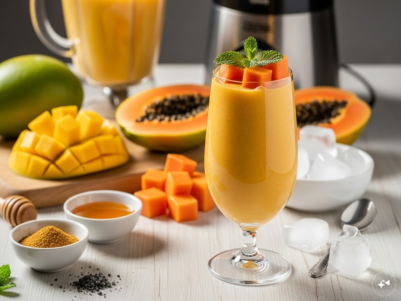 Colorful summer drinks