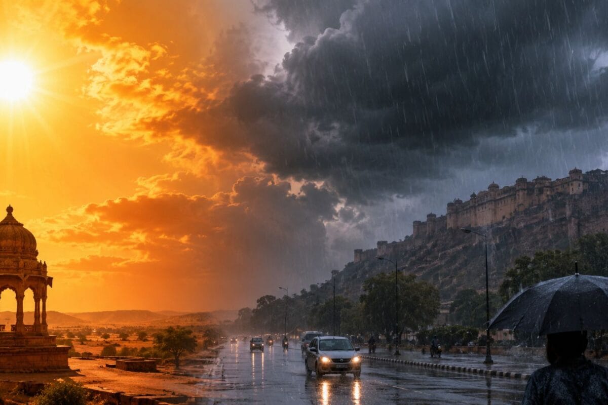 Rajasthan Ka Mausam: छाता रखिए तैयार! राजस्थान के कई जिलों में अगले कुछ घंटों में बिगड़ सकता है मौसम; फलौदी में 42 डिग्री का टॉर्चर