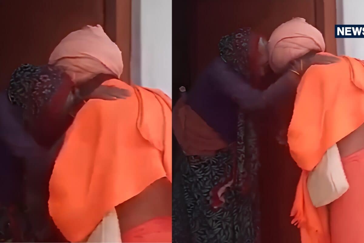दरवाजे पर कांपते कदम और आंखों में आंसू... अचानक सा