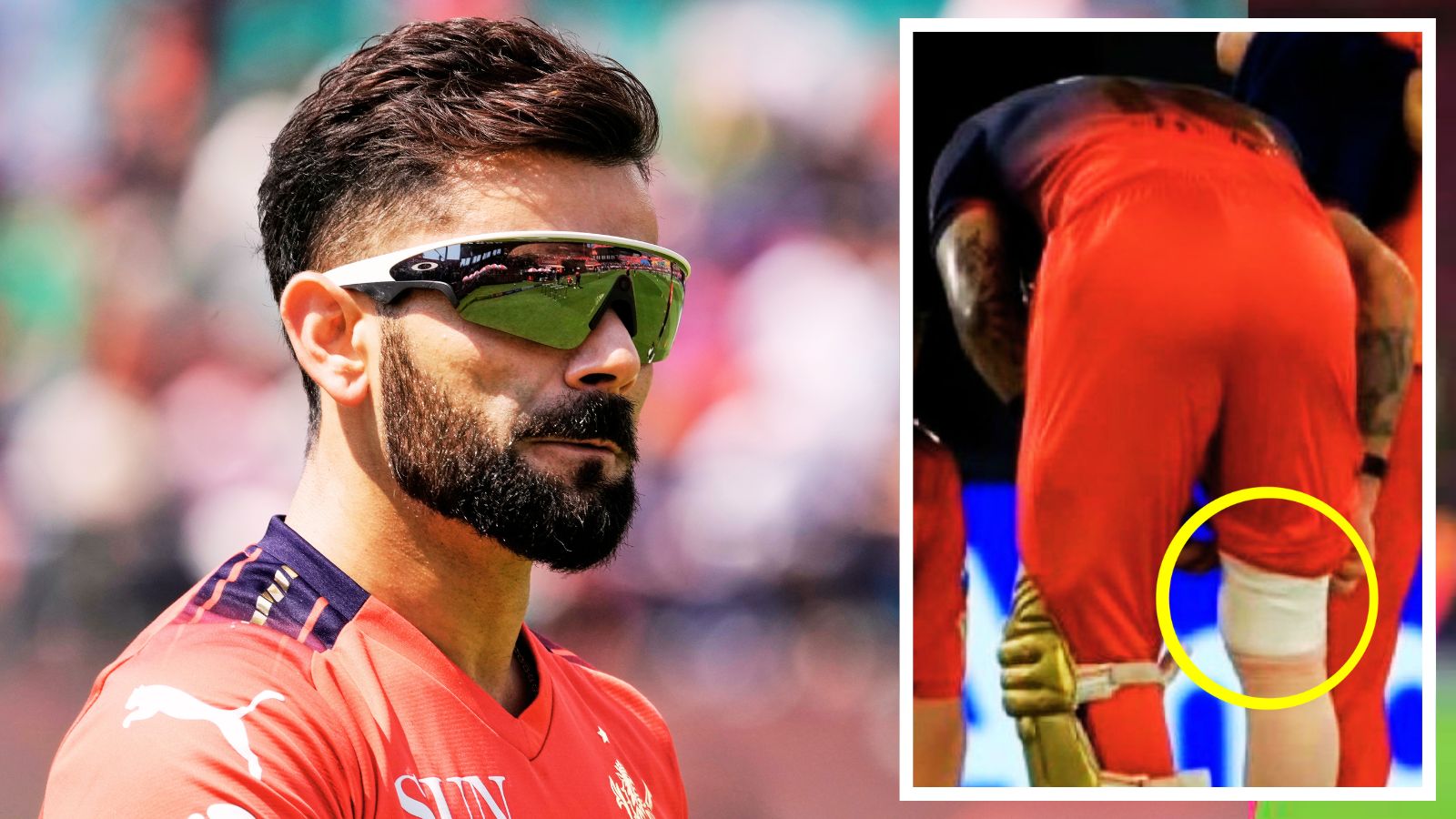 Virat Kohli Injury| IPL फाइनल में विराट कोहली को लगी चोट गंभीर, अफगानिस्तान ही नहीं इंग्लैंड दौरे से भी हो सकते हैं बाहर - News18 हिंदी