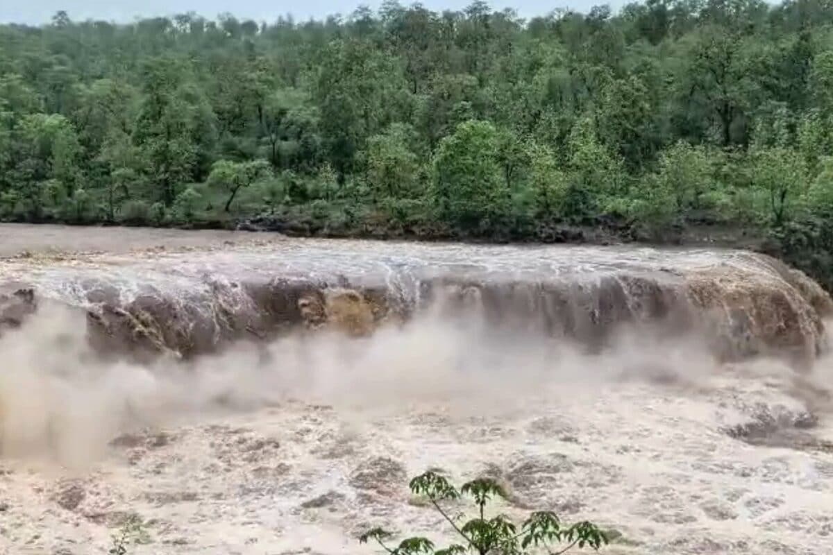 डांग में बारिश का कहर उफान पर आईं अंबिका-पूर्णा समेत 4 नदियां रौद्र रूप में आया गीरा झरना