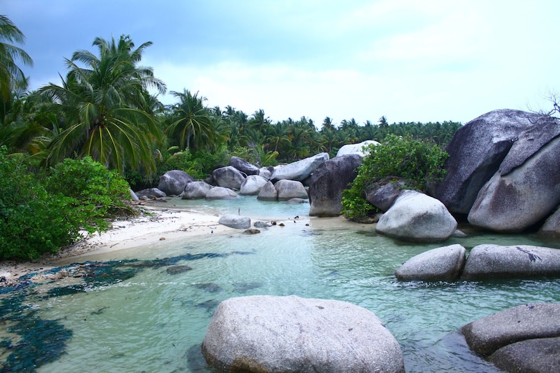 Belitung: Belitung is an underrated tropical gem known for its white-sand beaches, giant granite boulders and calm turquoise waters. It's perfect for island hopping, snorkelling and enjoying a quiet beach holiday away from the crowds. Belitung: Belitung is an underrated tropical gem known for its white-sand beaches, giant granite boulders and calm turquoise waters. It's perfect for island hopping, snorkelling and enjoying a quiet beach holiday away from the crowds.