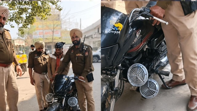 बाइक में लगाया ट्रेन जैसा हॉर्न, सड़क पर मचाई अफरा-तफरी; पुलिस ने जब्त की बाइक, युवक पर कार्रवाई