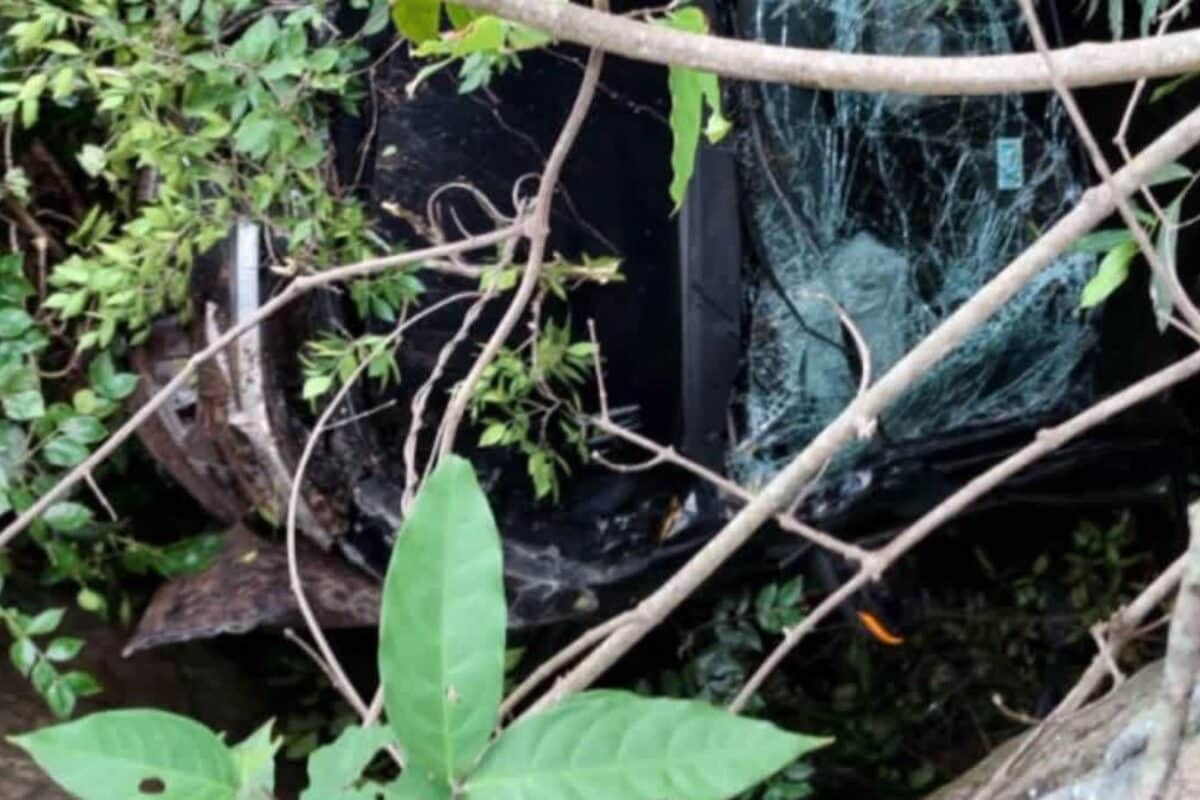 जलप्रपात पहुंचने से ठीक पहले पलटी कार, मच गई चीख-पुकार, लेकिन मौत को छूकर जिंदा लौटे 4 दोस्त!