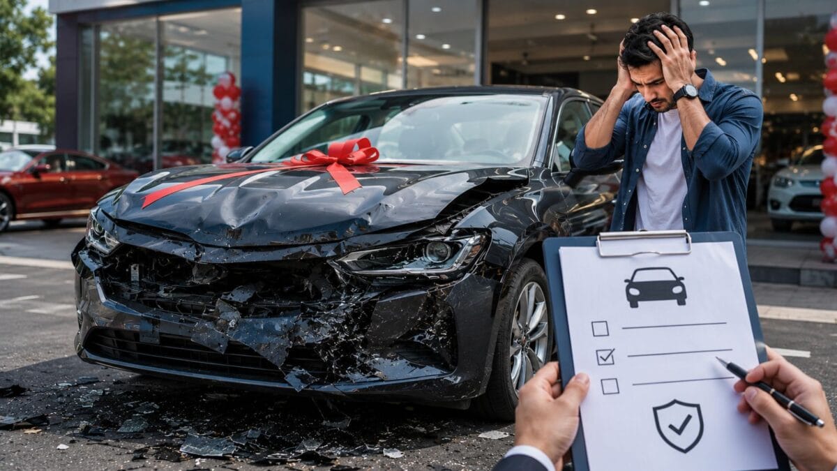 An accident occurred while leaving the showroom! Will I get a claim or will I lose money from my pocket? Know the rules
