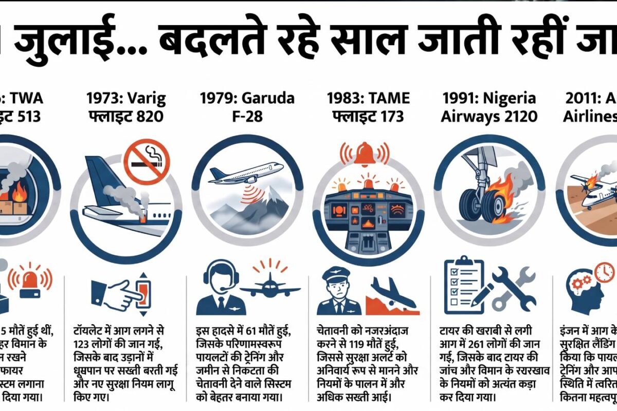 पायलट की जिद्द टॉयलेट में सिगरेट और एयर होस्‍टेस जब एक झटके में खाक हुईं प्‍लेन में सवार 618 जिंदगियां