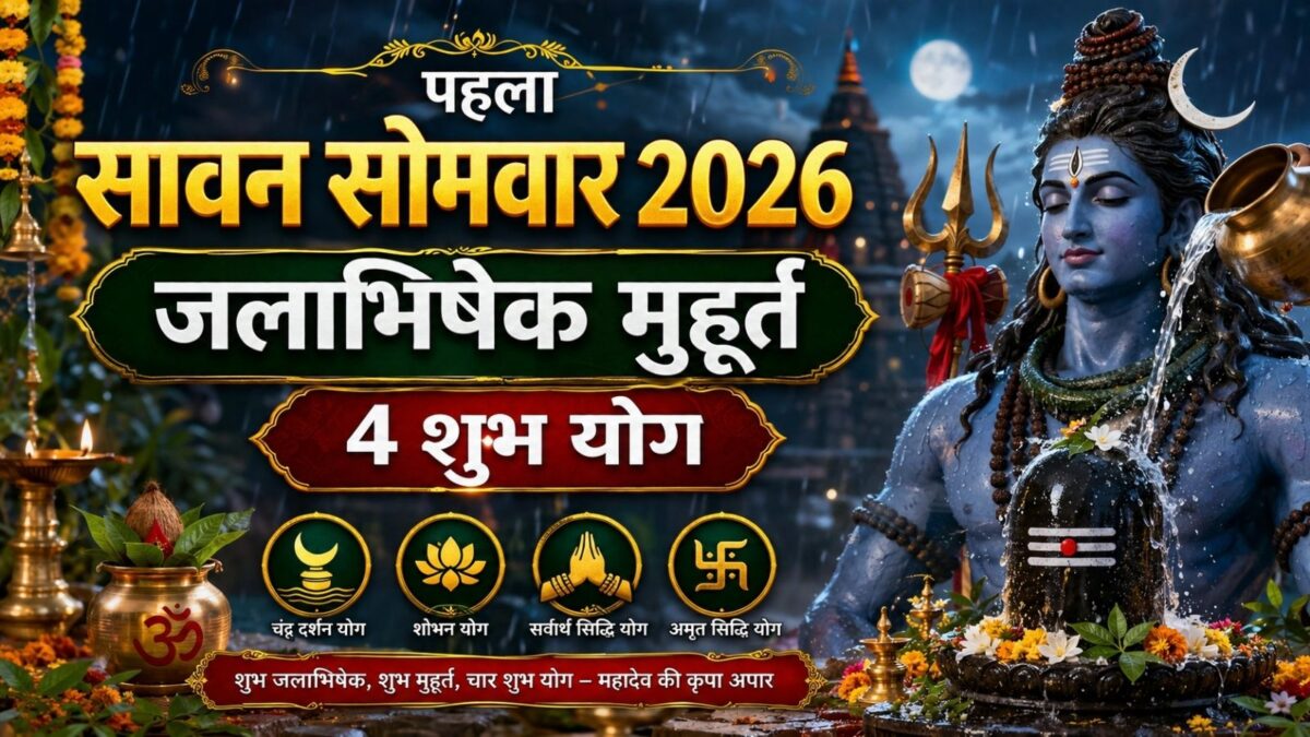 3 अगस्त को पहला सावन सोमवार, बनेंगे 4 शुभ योग, जानें जलाभिषेक मुहूर्त, शिव पूजा का शुभ समय