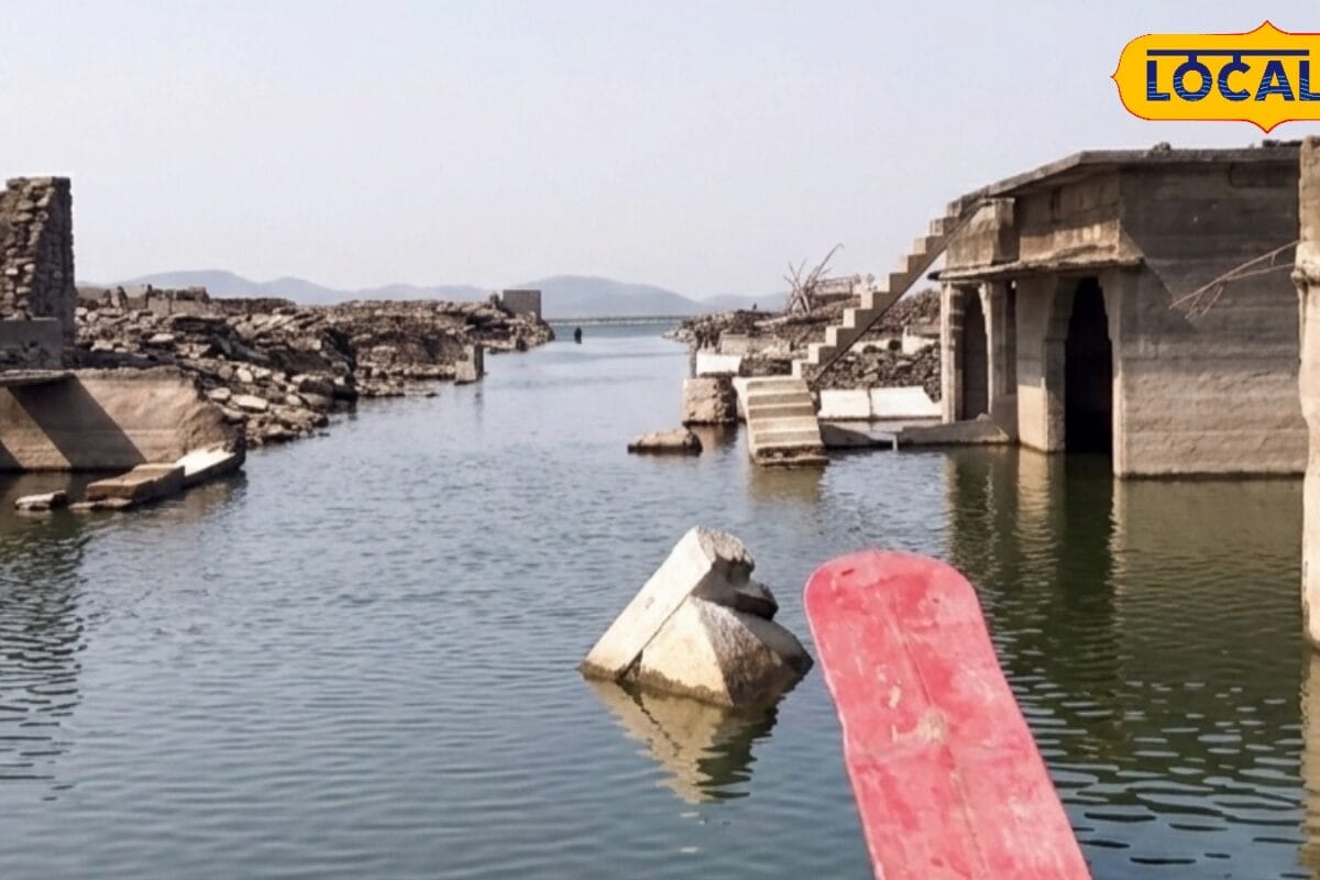 Hyderabad News : पानी कम होते ही नदी के बीचों-बीच तैरने लगे 1500 मकान जानिए वेल्लाटूरु का सच