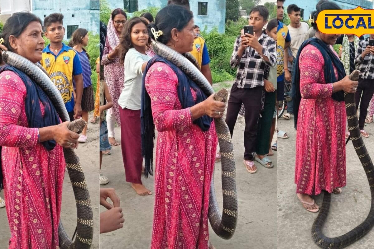 Video: मौत से खेल का खौफनाक क्लाइमेक्स! महिला ने गले में लपेटा किंग कोबरा फिर जो हुआकांप उठेगी रूह