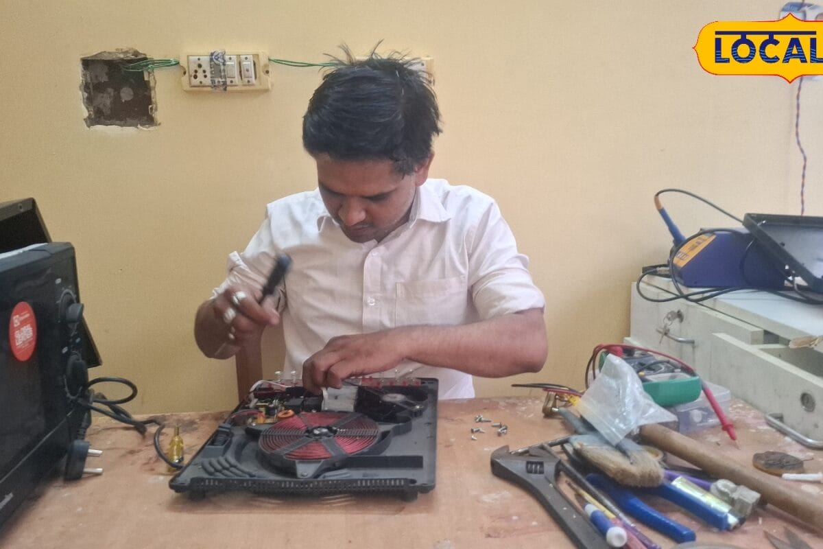 बचपन से नरेंद्र ने पिता से सीखा इलेक्ट्रिशियन बनने का हुनर 10 हजार में खोली दुकान रोज हजारों रुपये की हो रही कमाई