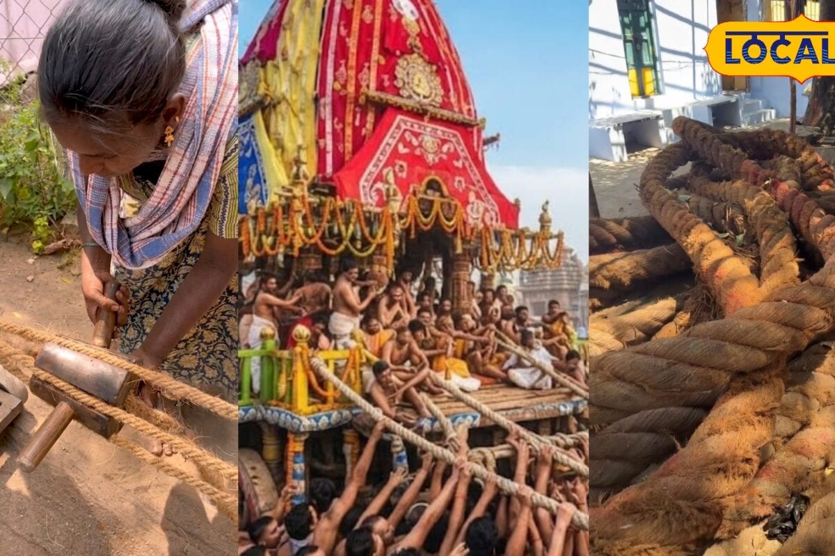 आस्था की महा-डोर का अनोखा रहस्य! जानिए हजारों टन वजनी जगन्नाथ रथ को खींचने वाली विशाल रस्सी कैसे होती है तैयार