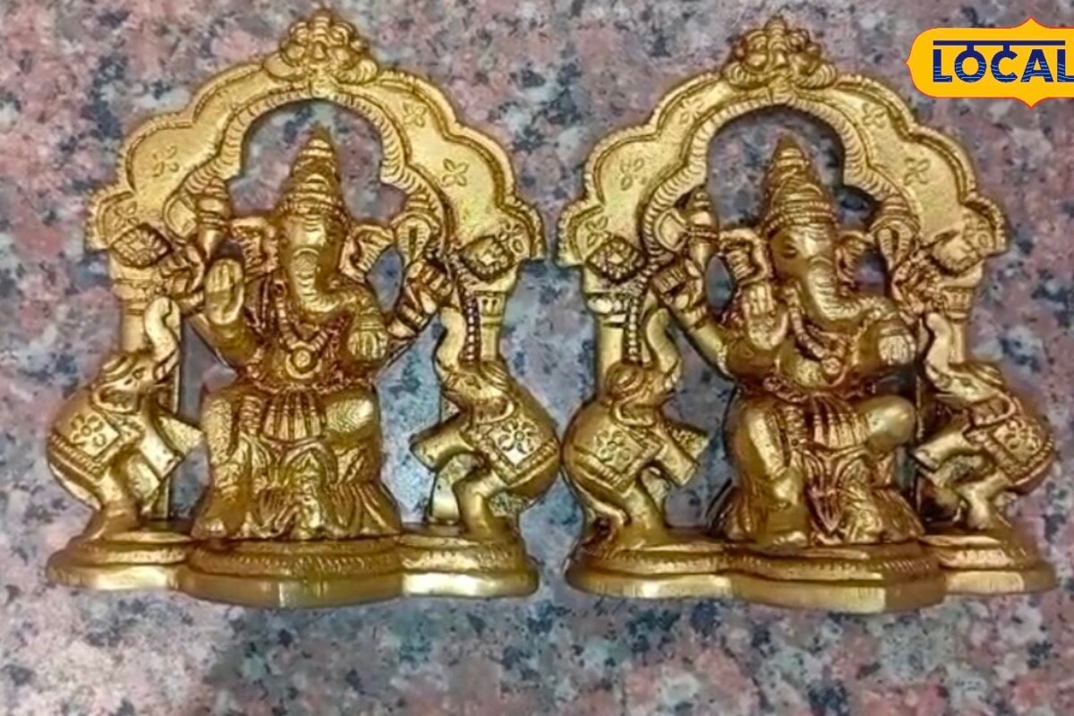 पीतल नगरी में इन दिनों धूम मचा रही गणेश जी की यह मूर्ति विदेशों से आ रही डिमांड जानिए क्या है बात