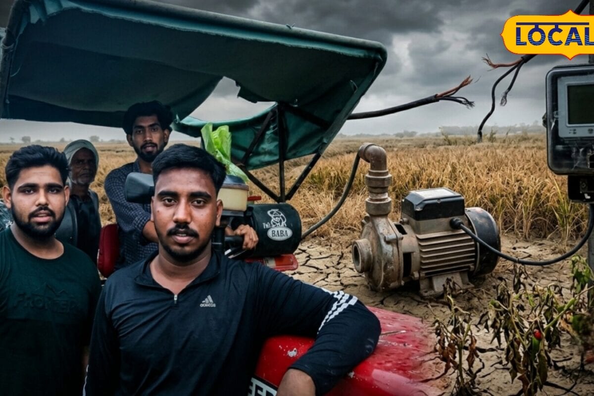 खेतों में अंधेरा और सूखते धान  फरीदाबाद के किसानों ने सुनाई दर्दभरी आपबीती कहा- बिजली व्यवस्था ठीक नहीं हुई तो