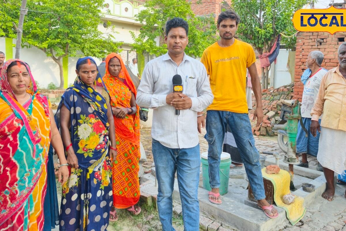 Ground report: मऊ के चालीसवां गांव में जल जीवन मिशन की पानी टंकी से धान की सिंचाई ग्रामीणों को पेयजल संकट आंदोलन की चेतावनी