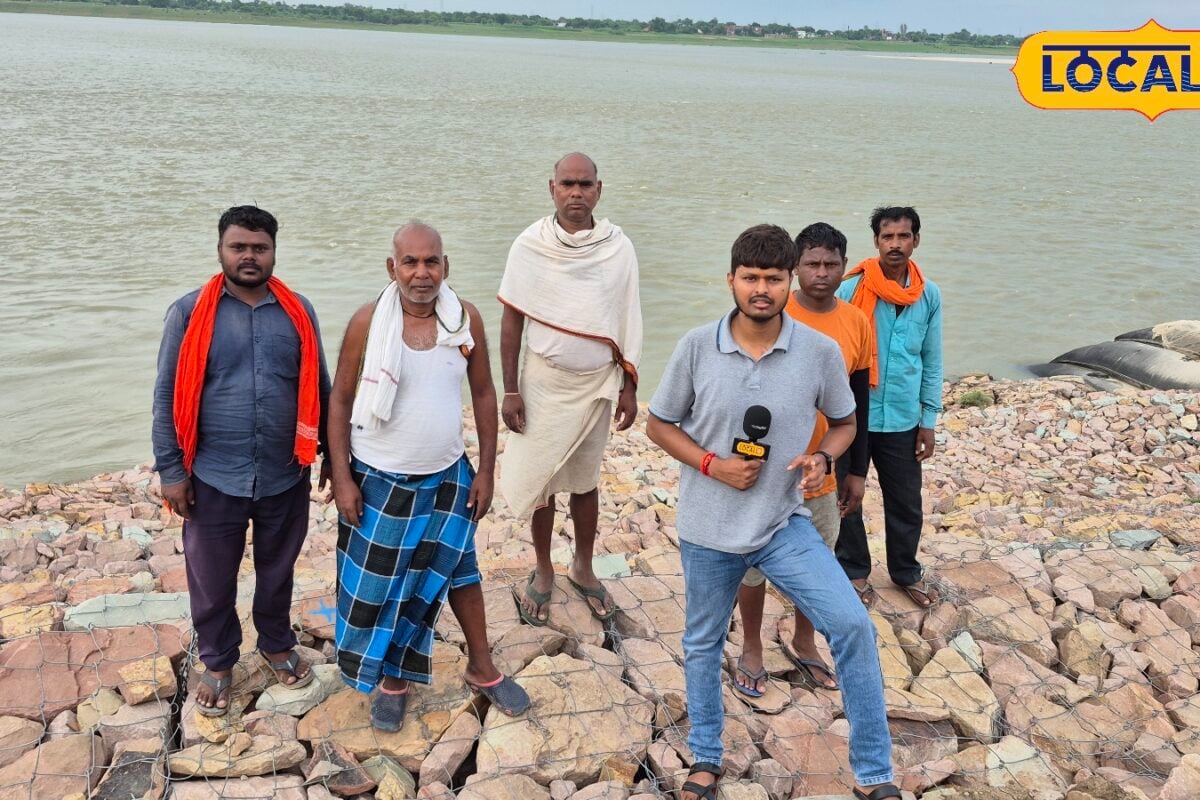Chandauli Ganga Flood: जहां थी जमीन अब दिख रहा गंगा का पानी कुंडा खुर्द में कटान ने बढ़ाई ग्रामीणों की टेंशन