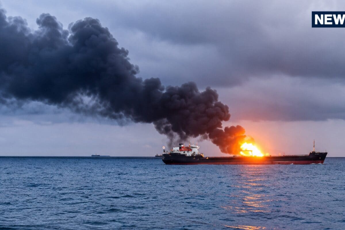 Strait of Hormuz : होर्मुज पर फिर फंसा जहाज नेचुरल गैस का टैंकर भरकर चला था कतर से अचानक हो गया हमला