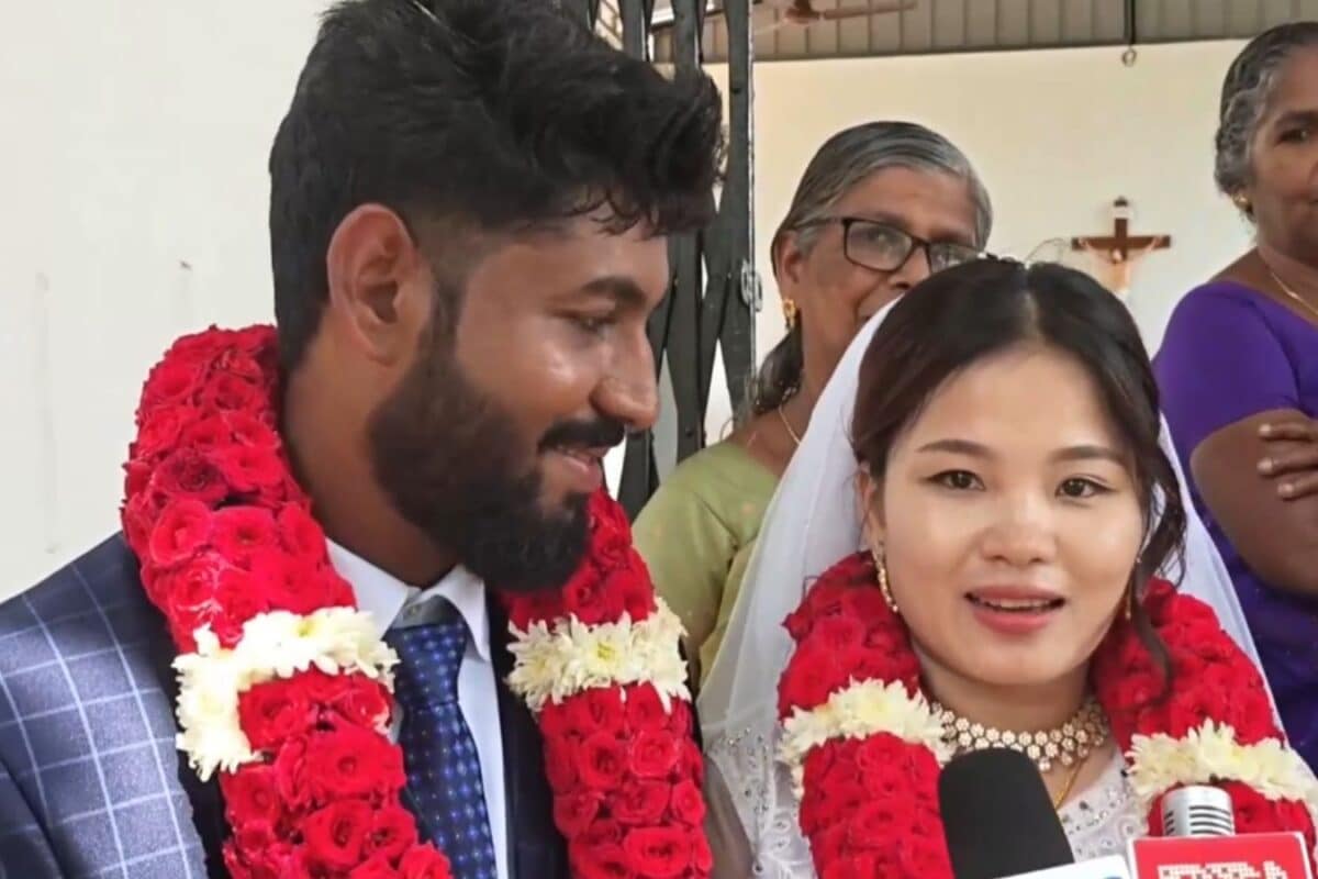 देसी स्वाद ने मिलाए दो दिल कंबोडिया की गोरी मेम को भाया इंडियन लड़का 3100KM दूर से आकर बनी बहू