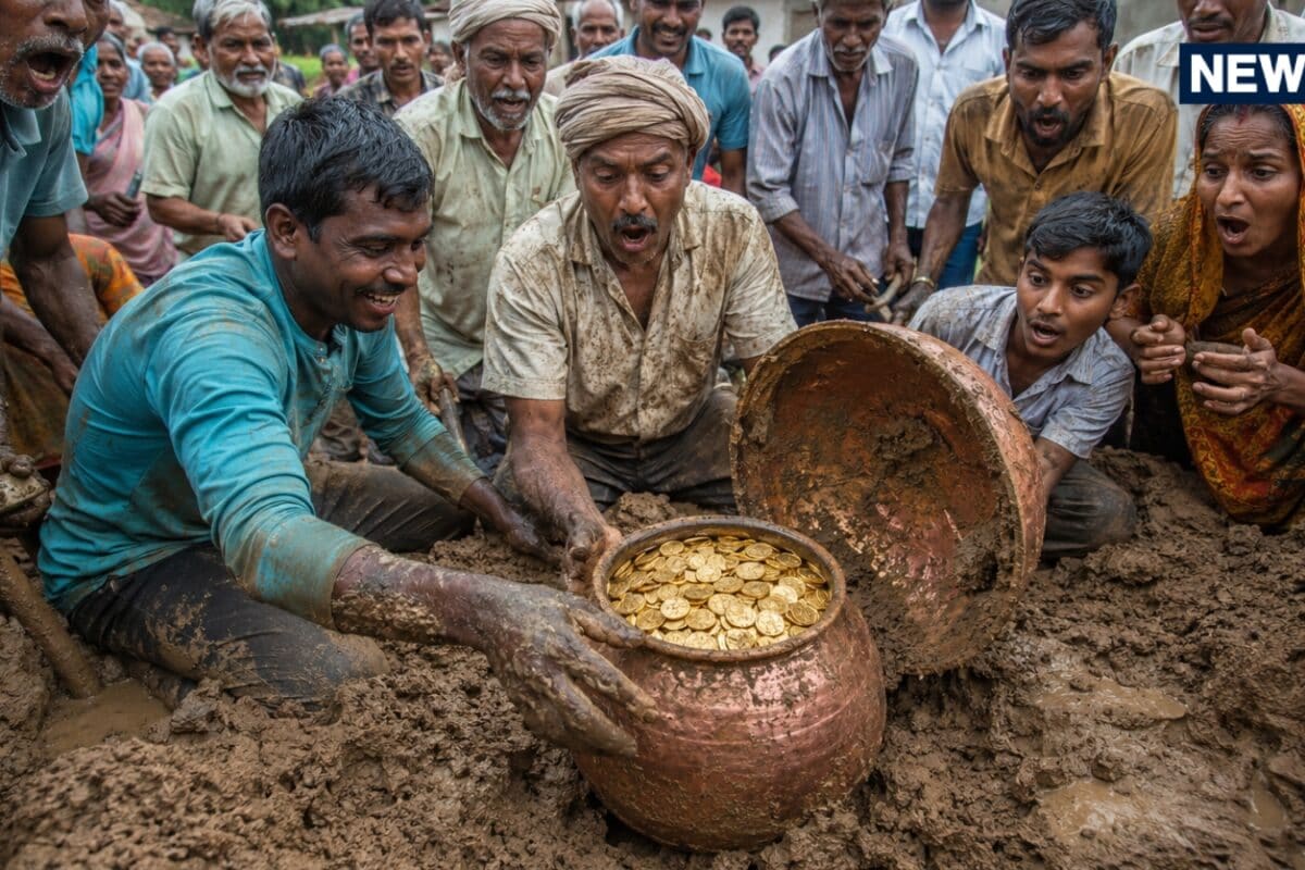 गांव का तालाब फाड़कर निकला खजाने से भरा कलश, अंदर मिलीं 2 हजार से ज्यादा बेशकीमती चीजें