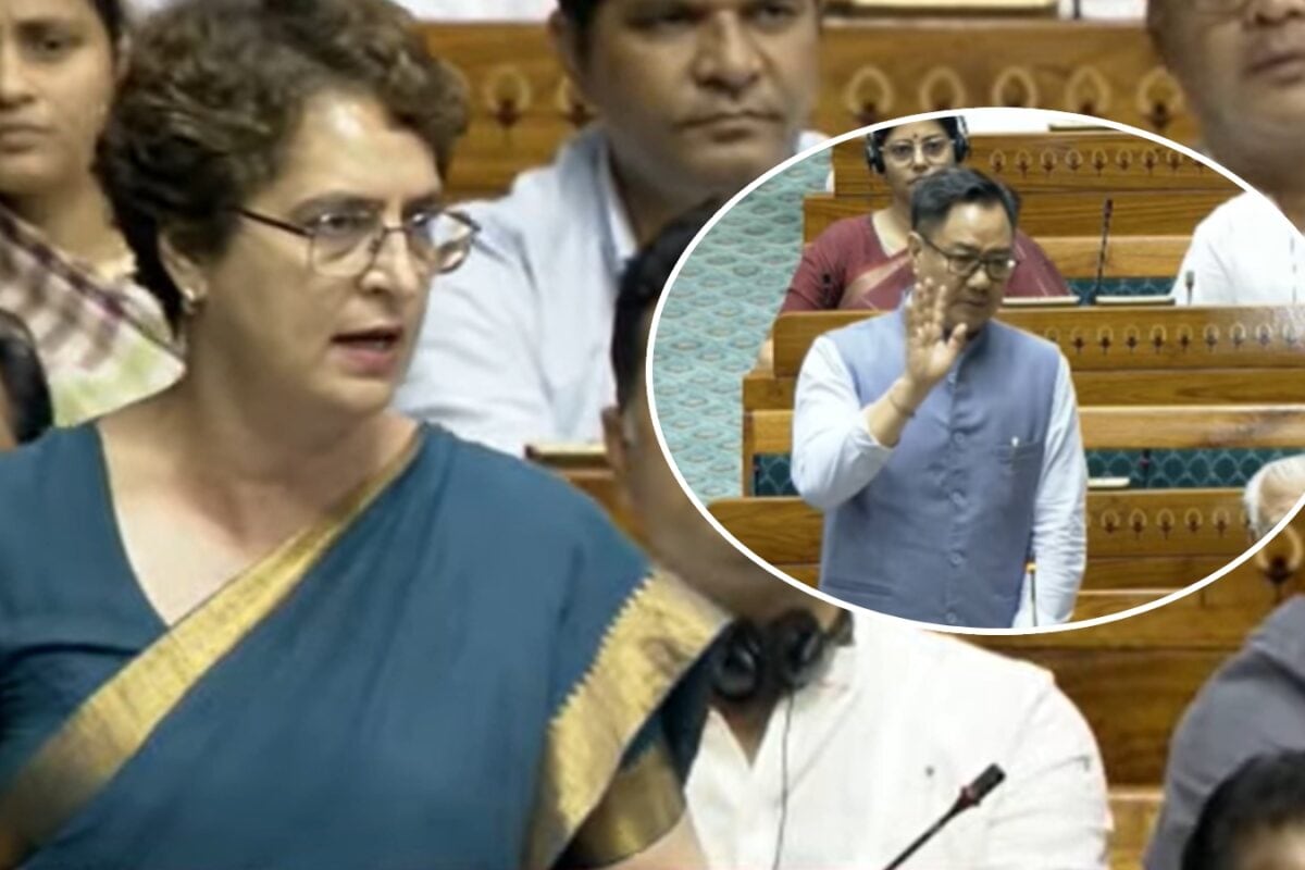 पेपर लीक: प्रियंका गांधी ने लोकसभा में क्‍या कहा बुरी तरह बिफरे किरन रिजिजू स्‍पीकर को भी देनी पड़ गई हिदायत
