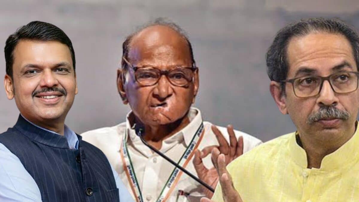 Sharad Pawar Suspence | Maharashtra politics | शरद पवार के आगे कुआं पीछे खाई; साहब ने साध ली चुप्पी, मगर बीजेपी नेता ने तोड़ दिया NCP-SP का सस्पेंस Sharad Pawar Suspence | Maharashtra politics | शरद पवार के आगे कुआं पीछे खाई; साहब ने साध ली चुप्पी, मगर बीजेपी नेता ने तोड़ दिया NCP-SP का सस्पेंस